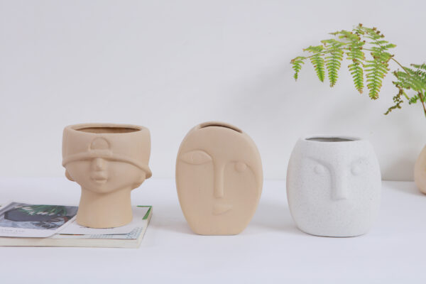 The face of a vase